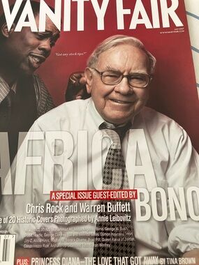 Vanity Fair Magazine Cover Featuring Warren Buffett & Chris Rock